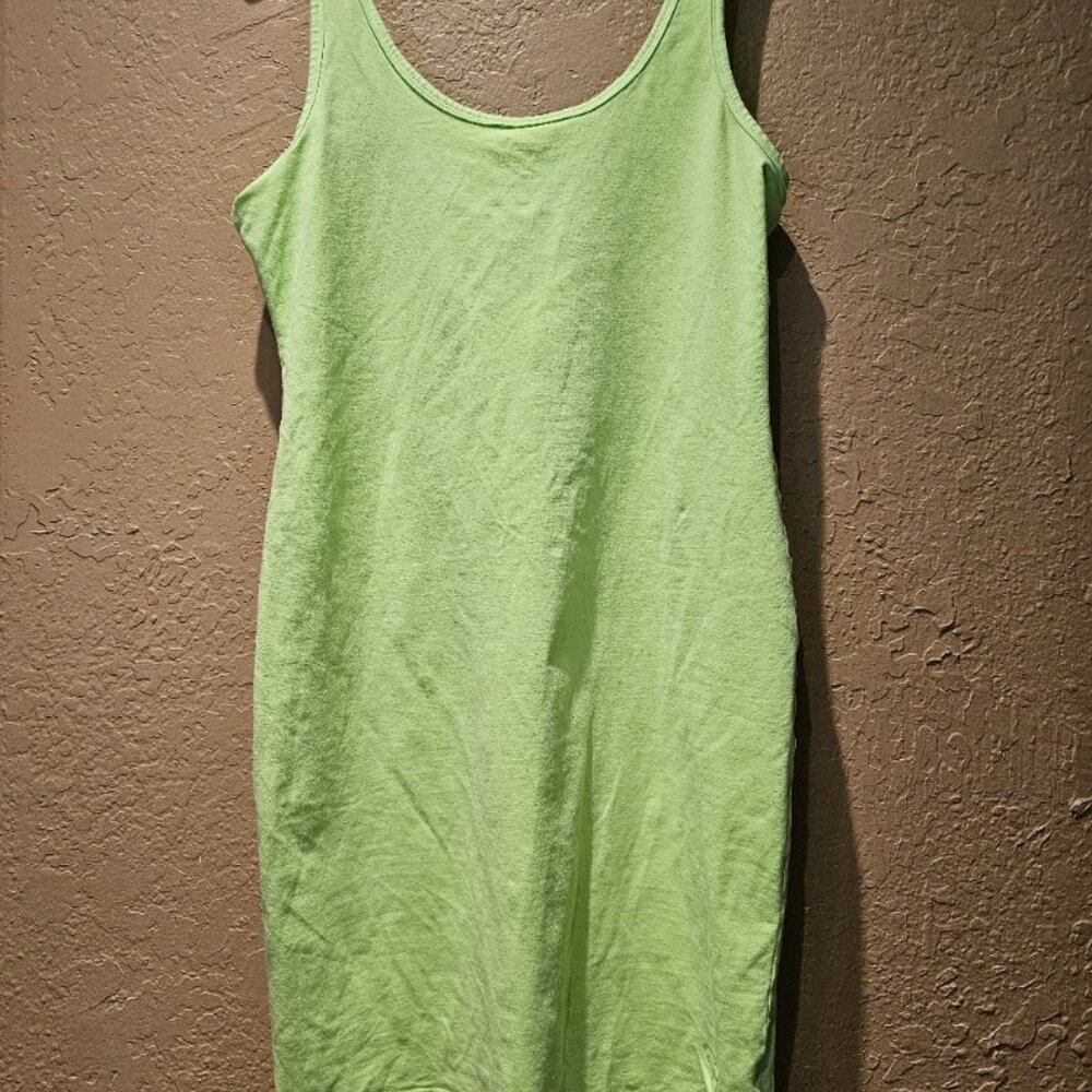 Victoria Secrets Neon Green Bodycon Dress